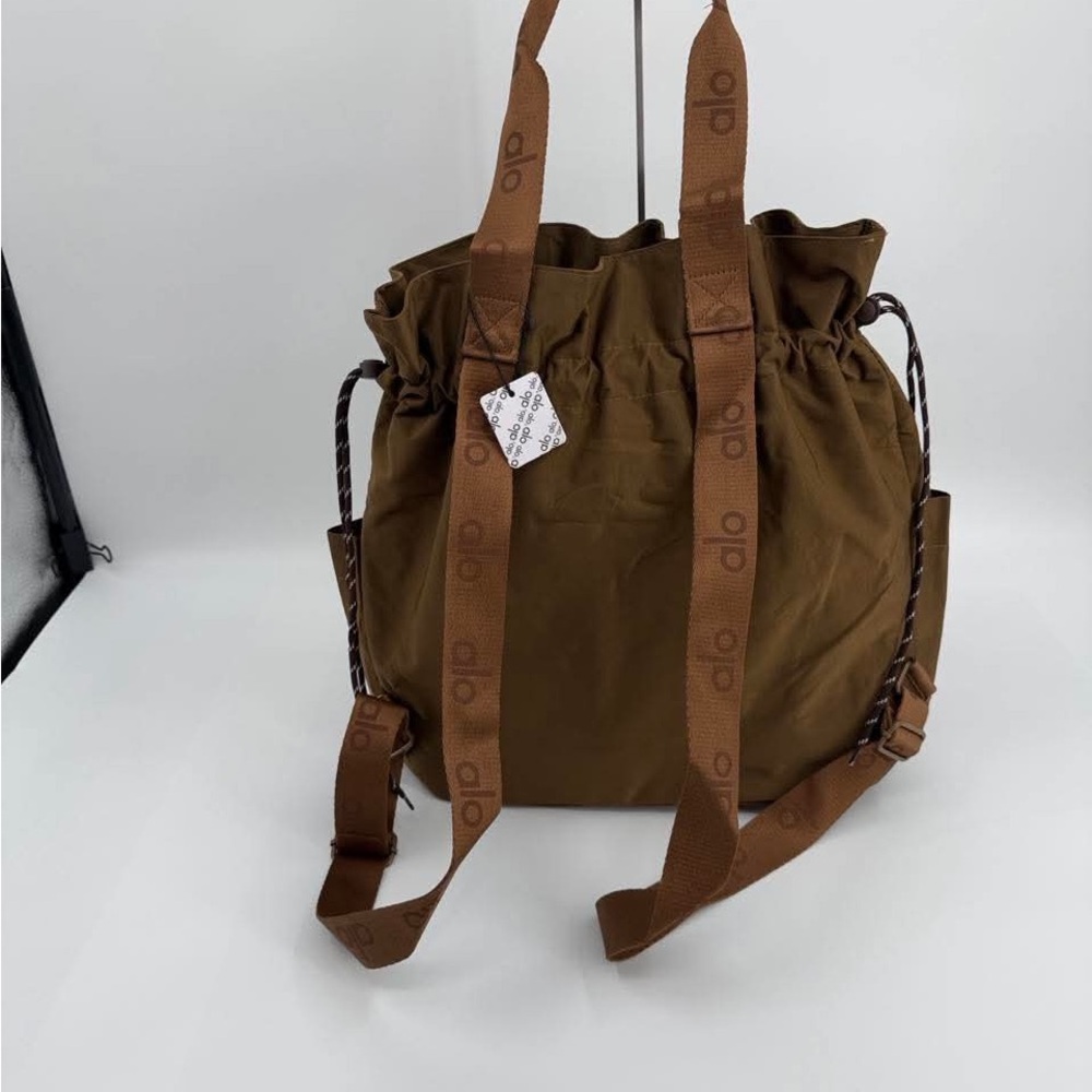 AlonBrown Drawstring Tote Bag Convertible Backpack - Picture 3 of 6